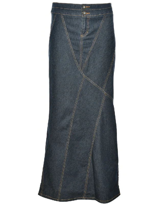 A-Line Denim Skirt - M