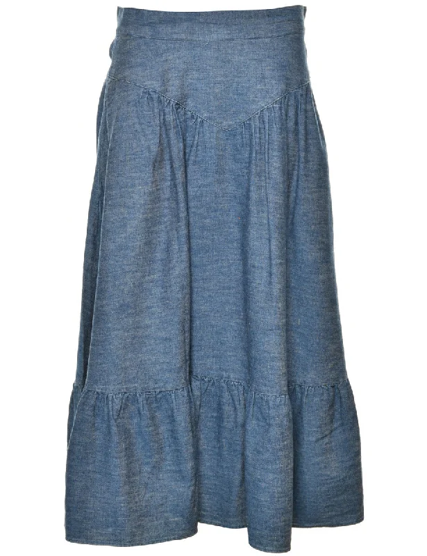 A-Line Denim Skirt - S