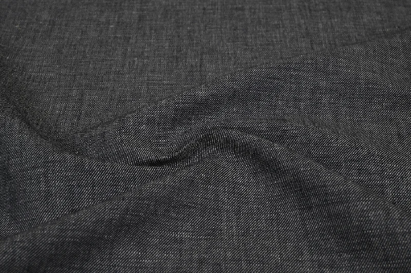 Dark Blue Plain Cotton Denim Twill Fabric