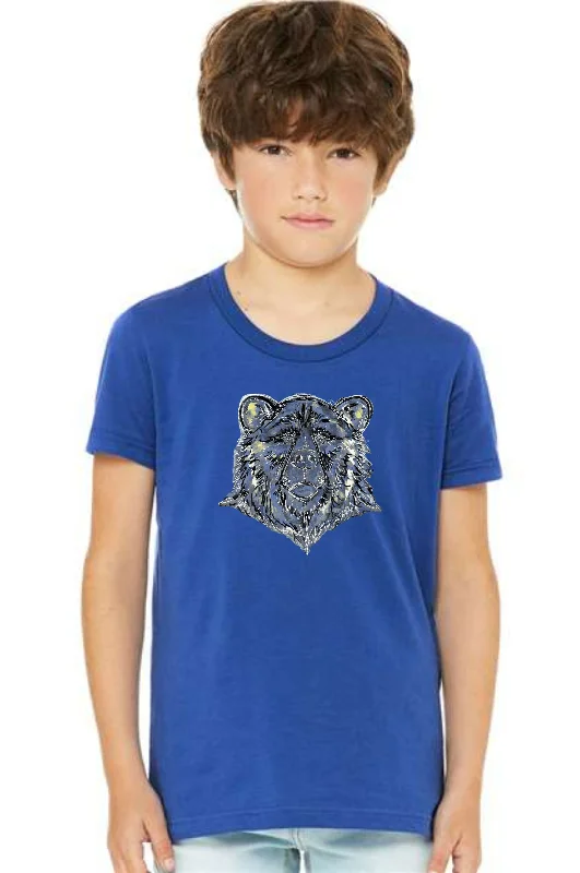 School Spirit YOUTH Bear Blue T-Shirt (PRE-ORDER)