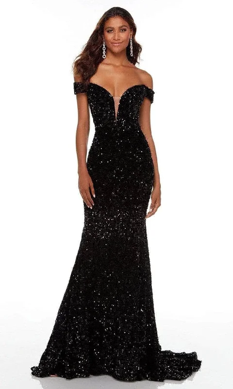 Alyce Paris 61187 - Sequin Off Shoulder Evening Gown